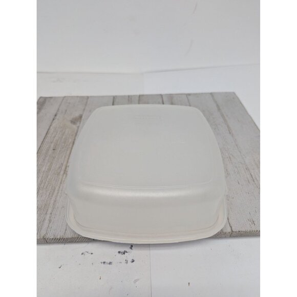 Vintage Rubbermaid 5 Cups #2 Square Container Almond Lid - Picture 2 of 10